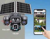 Ventus Z7PLUS 8MP 4 Kameralı 4G Çift Solar Panel 16X Zoom Dual Batarya HiEasy AOV (Sürekli Kayıt) Gece Görüş Çift Yönlü Ses - 8