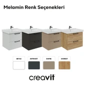 D20 65 Cm İki Çelmeceli Lavabo Dolabı Antrasit Melamin thumbnail 4