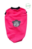 Gobo Beyaz Maymun Aksesuarlı Fosforlu Pembe Kedi Köpek Kıyafeti Elbisesi Large/l/beden 3 thumbnail 2
