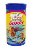 Lotus Guppy Granulat 250 ml Bitkisel Protein Karışık Lepistes Moli Tetrazon Kılıç Balık Yemi thumbnail 1
