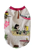 Gobo Snoopy Desenli Pembe Kollu Kedi Köpek Kıyafeti Elbisesi Xxlarge/xxl/beden 5 thumbnail 2