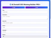 AI Destekli SEO Metatag Builder PRO+ - 1