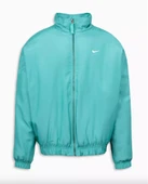 Nike Unisex Solo Swoosh Saten Bomber Ceket DN1266-392 thumbnail 1