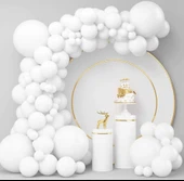 Beyaz Düz Balon Renkli Paketli Balon 12 Inç - 100 Adet thumbnail 3