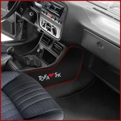 Tofaş Şahin Doğan Kartal Torpido Vites Orta Konsol Yan Koruma Halısı - Nakış İşlemeli Kumaş Kaplama thumbnail 4
