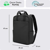 Mack Mce-1521 15.6" Nova Eco Laptop Sırt Çantası Siyah thumbnail 6
