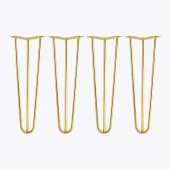 Martı 71 cm Gold Altın 4'lü Set Metal Masa ve Sehpa Ayağı Dayanıklı Mobilya Yükseltici Destek Modeli thumbnail 1