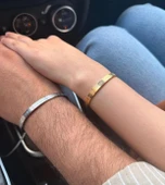 Ayetel Kürsi Bileklik Koruyucu Dua Yazılı Paslanmaz Çelik Bileklik Ayarlanabilir Unisex Model thumbnail 3