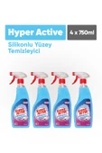 Hyper Active Silikonlu Yüzey Temizleyici 750 Ml- 4`lü Paket - 1