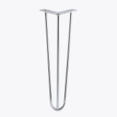 Martı 71 cm Krom Gümüş Metal Masa ve Sehpa Ayağı Tekli Sağlam Mobilya Yükseltici Destek Ayak Modeli thumbnail 1