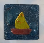 LEVA DEKORATİF CAM BANYO GİDER SÜSÜ ( 10 x 10 cm ) - 2