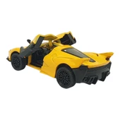 Çek Bırak Metal Arabalar 13 cm - SR2212- Sarı - 3