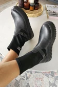 OPS 022 24620 Topukla Kadın Hakiki Deri Scuba Steç Kalın Tabanlı Bot thumbnail 3