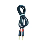 .5 mm Stereo AUX Kablosu Erkek - Erkek 1 Metre Gold Uçlu - 1