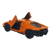 Çek Bırak Metal Arabalar 13 cm - SR2213- Turuncu thumbnail 3