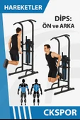 Güç Kulesi – Barfiks, Mekik ve Dips İstasyonu Spor Aleti thumbnail 3
