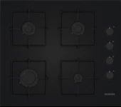 Siemens EO6C6PP30L iQ300 Gazlı Ocak 60 cm Sert cam, Siyah thumbnail 1