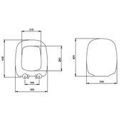 Bocchi Fenice Klozet Kapağı Parlak Beyaz A0327-001 thumbnail 2