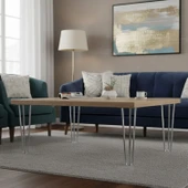 Martı 71 cm Krom Gümüş 4’lü Set Metal Masa ve Sehpa Ayağı Sağlam Mobilya Yükseltici Destek Modeli thumbnail 6