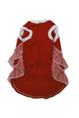 Gobo Kırmızı Beyaz Papyonlu Dişi Kedi Köpek Kıyafeti Elbisesi Large/l/beden 3 thumbnail 4