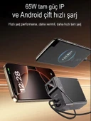 20000mAh 65W Hızlı Şarjlı Dijital Göstergeli Powerbank 2x Type-C Girişli Taşınabilir Şarj Cihazı thumbnail 4