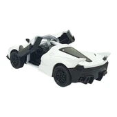 Çek Bırak Metal Arabalar 13 cm - SR2212- Beyaz thumbnail 3