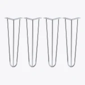 Martı 71 cm Krom Gümüş 4’lü Set Metal Masa ve Sehpa Ayağı Sağlam Mobilya Yükseltici Destek Modeli thumbnail 1