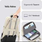MCE-1524 15.6" Nova Eco Notebook Sırt Çantası Latte thumbnail 5
