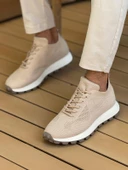 CH2409 - Triko Erkek Ayakkabı BEJ thumbnail 2