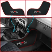 Tofaş Şahin Doğan Kartal Torpido Vites Orta Konsol Yan Koruma Halısı - Nakış İşlemeli Kumaş Kaplama thumbnail 1