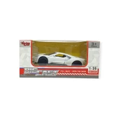 Çek Bırak Metal Arabalar 13 cm - SR2211- Beyaz thumbnail 5