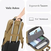 Mack Mce-1523 15.6 Nova Eco Notebook Sırt Çantası Camel Ununamck0026 Renkli thumbnail 3