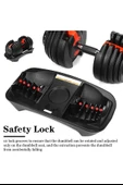 40KG Mekanizmalı Ayarlanabilir Dambıl Seti – Ev Fitness ve Güç Seti thumbnail 4