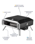 Dr.Maya Garden Döner Tabanlı Gazlı Taş Fırın Bahçe Fırını thumbnail 5