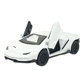 Çek Bırak Metal Arabalar 13 cm - SR2213- Beyaz thumbnail 2