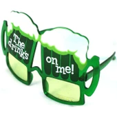 Parti Gözlük Plastik İçecek Temalı Yeşil thumbnail 3