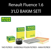 Renault Fluence 1.6 Filtre Bakım Seti Mann 2010 thumbnail 1