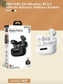 ENC+ANC IPX4 Su Geçirmez Çift Mikrofonlu BT 6.0 500mAh Kablosuz Bluetooth Kulaklık - TWS - 5