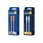 PDATeknoloji 100W Type-C to Type-C Hızlı Şarj ve Data Kablosu 1.3m Beyaz AZ-B03a thumbnail 2