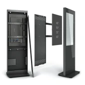 Cletech C01 65" Digital Signage Totem + iiYama LH6560UHS-B2AG Signage Monitör - 4