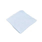 Flamlı Pamuklu Eşarp (96x96 cm. Mavi) - 1