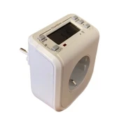 3680W, 16 Amper, Çok Kaliteli Dijital Göstergeli Zaman Ayarlı Akıllı Priz, Dijital Zaman Saatli Priz - 3