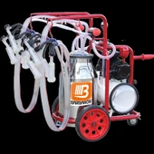 Bartech Üniversal Model Kuru Tip Dörtlü Koyun Sağım Makinesi - Aleminyüm Güğüm - 2