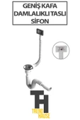 Geniş Kafa Damlalıklı Taslı Sifon - 1