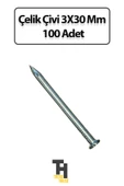 Çelik Çivi 3X30 Mm 100 Adet - 1