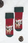 3 Çift Unısex Hediyelik Yeniyıl Temalı Çocuk Soket Havlu Çorap thumbnail 8