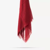 Flamlı Pamuklu Eşarp (96x96 cm. Bordo) - 2