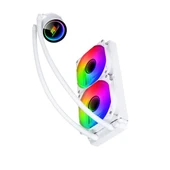 <![CDATA[POWERBOOST 240mm DEEP PB-LCS-PI240-W ARGB Sıvı Soğutmalı AM5-1851p İşlemci Fanı Beyaz]]> - 1