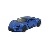 Çek Bırak Metal Arabalar 13 cm - SR2210- Mavi thumbnail 1