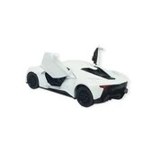 Çek Bırak Metal Arabalar 13 cm - SR2210- Beyaz thumbnail 3